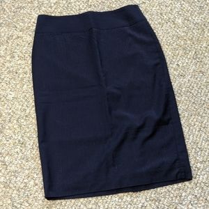 Talbots Navy Blue Pencil Skirt